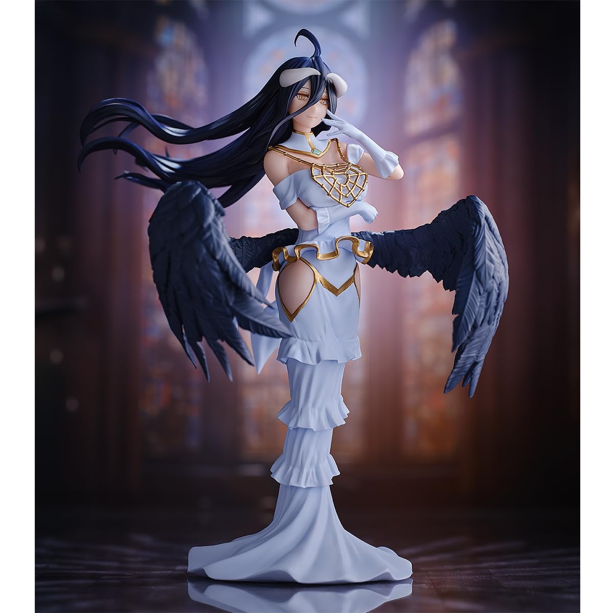 Banpresto Figurine d'action Albedo Overlord, 20 cm, BP28799P Multicolore, Figurine à Collectionner, idéale pour Les Fans d'Anime