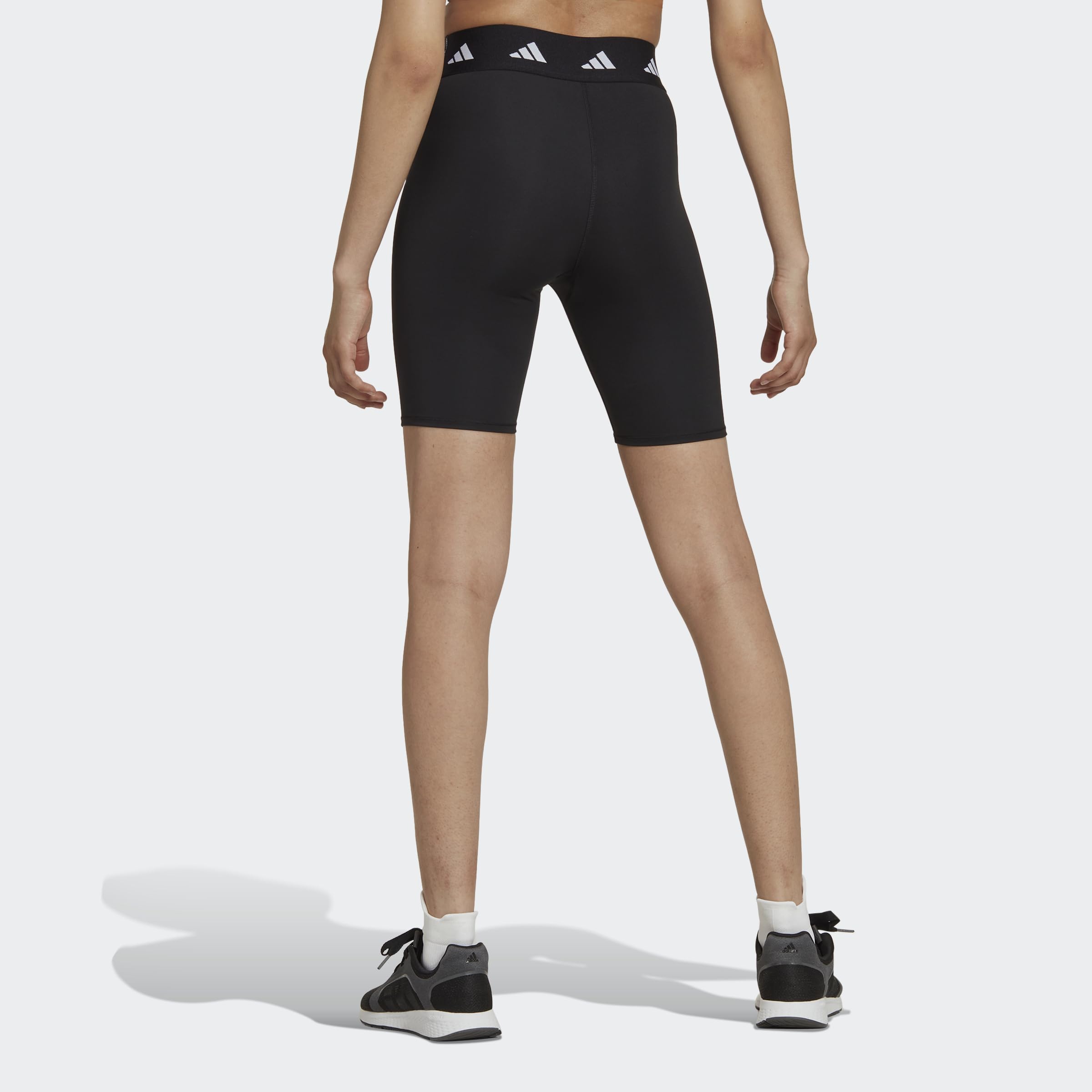 adidas Donna Techfit Bike Short Leggings, Black, XL