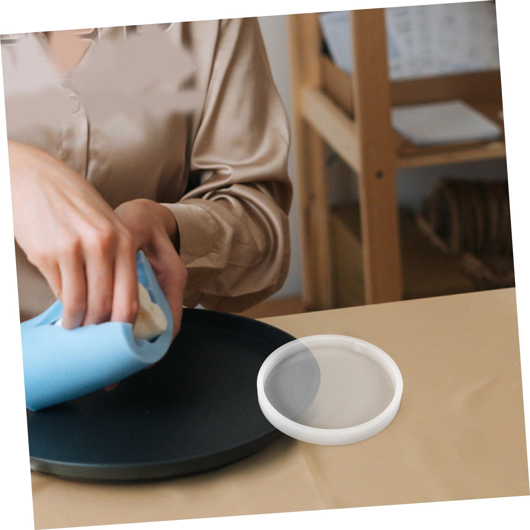 ARTIBETTER 5 Sätze Harz Coaster Formen Handwerk Untersetzer Formen Cup-pad-form Silikon -untersetzerform Silikonformen Silikon-untersetzerform Tassenform Epoxidformen Kieselgel 4 Stücke * 5