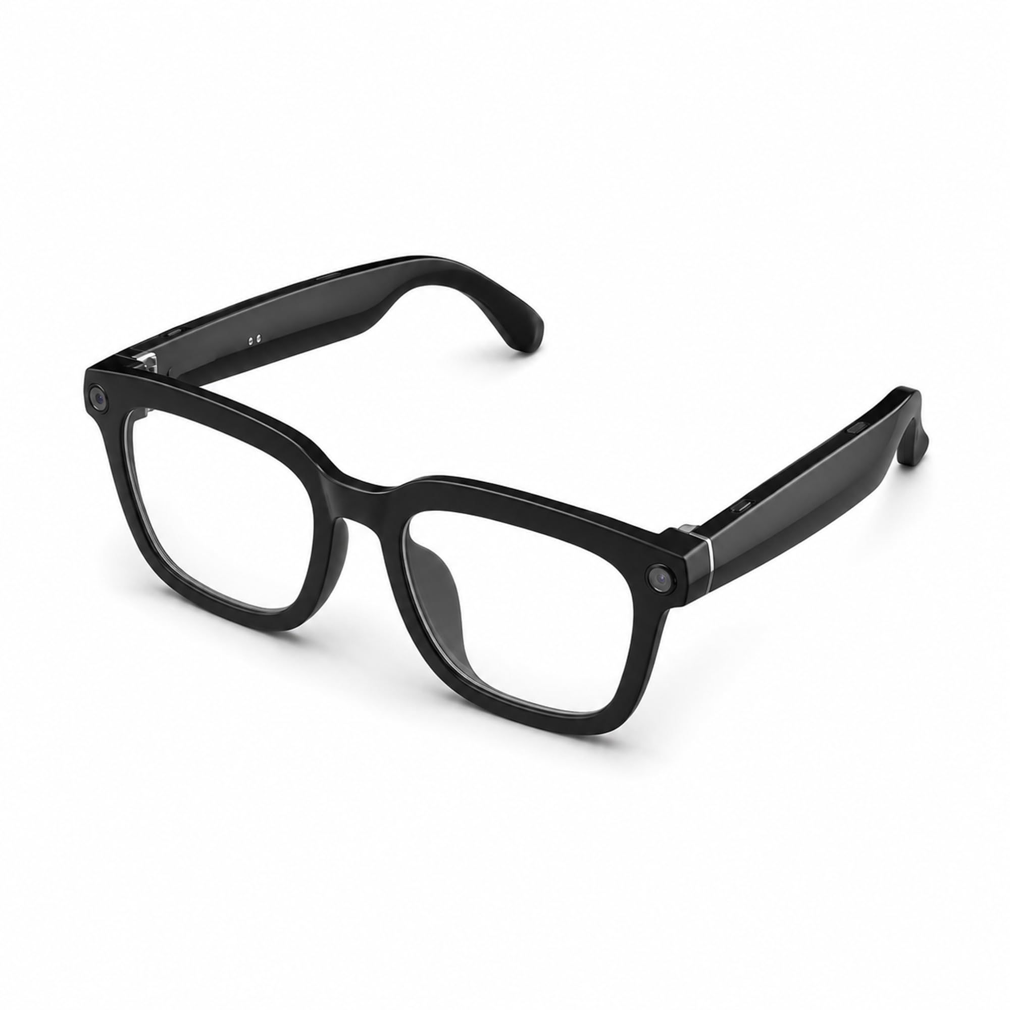 Alpha Smart Bluetooth Sunglasses – AI Voice, HD Camera, 32GB Storage, UV Protection, Anti-Blue Light, Stylish Design, Clear, Adult-image-0