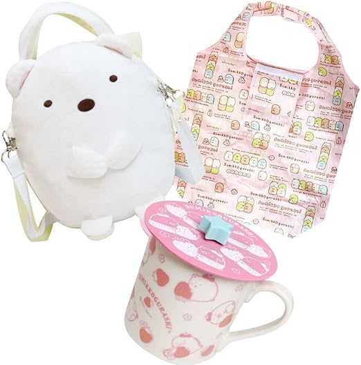 Amazon Co Jp すみっコぐらし 福袋 22 3点セット レディース キッズ 選べる福袋 バッグ しろくま マグカップ いちご柄 キャラクター クリスマス 服 ファッション小物