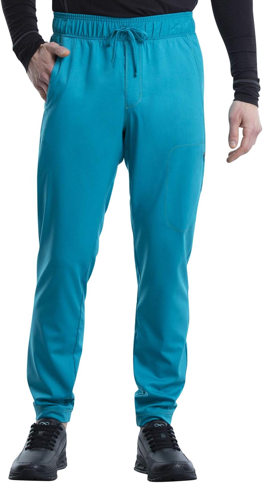 Cherokee Joggers for Men Modern Fit Scrub Pant with Drawstring Waistband, 5 Pockets, Soft 2-Way Stretch Fabric - WW012