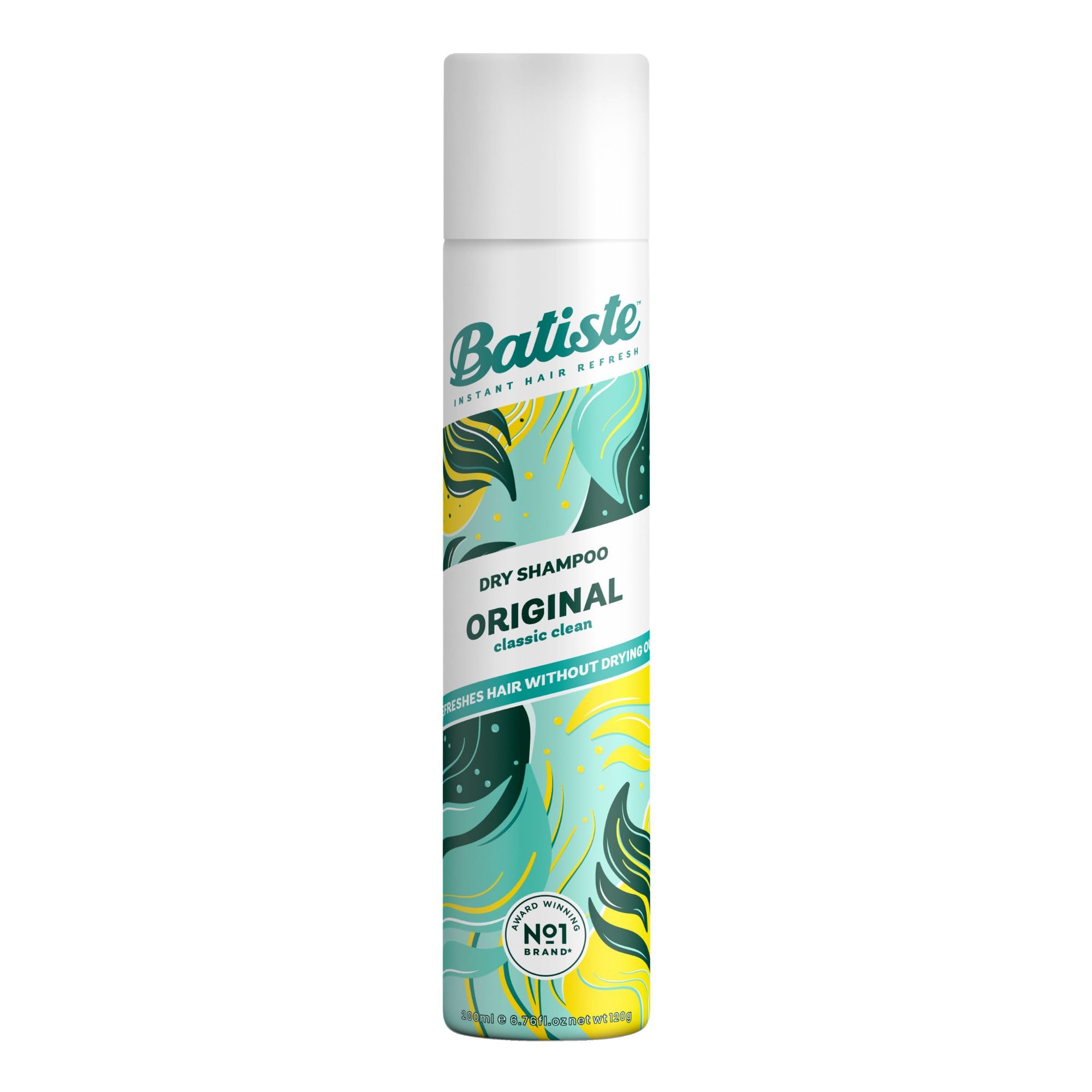 Batiste Dry Shampoo Clean & Classic, 200ml | Instantly refreshes hair, adds volume and texture, Fresh and Clean Fragrance, Won't dry hair out, Gently removes oil