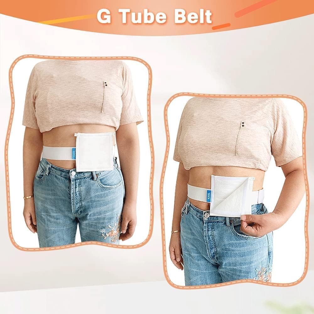 Ceinture de support de tube G, tube d'alimentation pour dialyse péritonéale, coussinets de tubes de dialyse abdominale confortables et dissimulés pour gastrostomie pour hommes et femmes ,Length 125cm