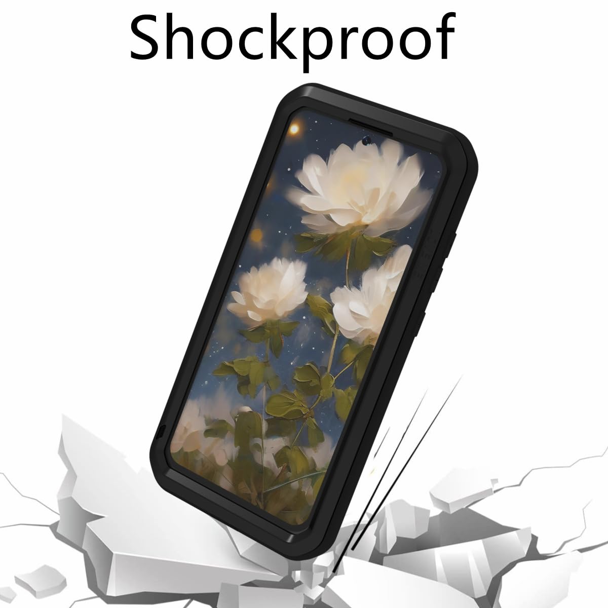 LOVE MEI Compatibile con Samsung Galaxy S25 Plus, sport all'aria aperta, militare, resistente, antiurto, antipolvere, ibrido, in alluminio + silicone + vetro temperato (verde)