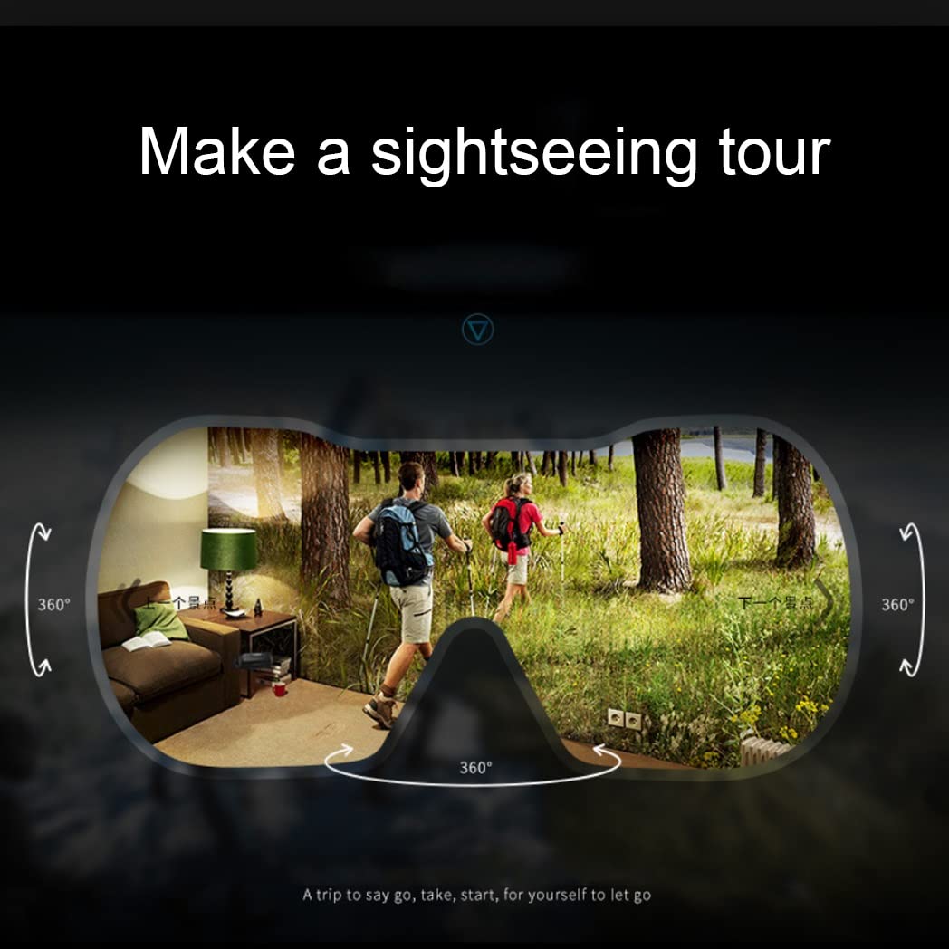 Gafas de Realidad Virtual, 3D VR Gafas con Controlador Bluetooth para Juegos Visión Panorámico VR Glasses para iPhone 13 Pro Max/13 Pro/13/12/11, para Samsung Galaxy S21, Huawei, Xiaomi