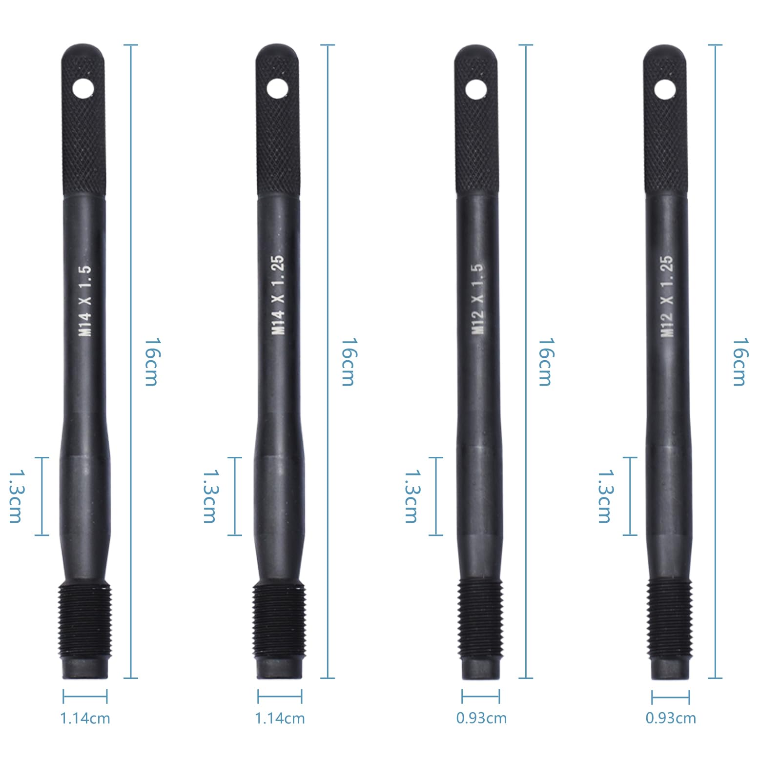 8-tlg. Radmontagehilfe Set - M12/M14 Gewinde Für Auto Reifenwechsel & Felgenzentrierung