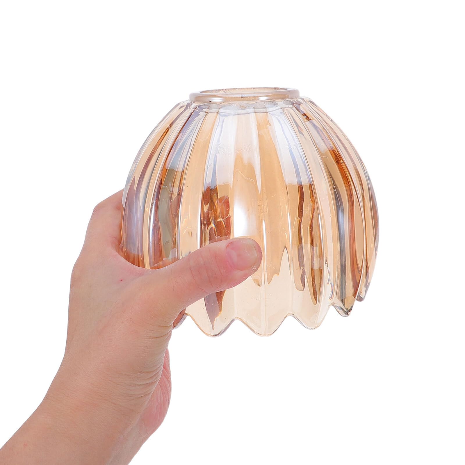Toyvian Abat-jour en Verre Tulipe 2 Pièces, Remplacement pour Lustre et Lampe sur Pied, Installation Facile, Éclairage D’ambiance, Chambre
