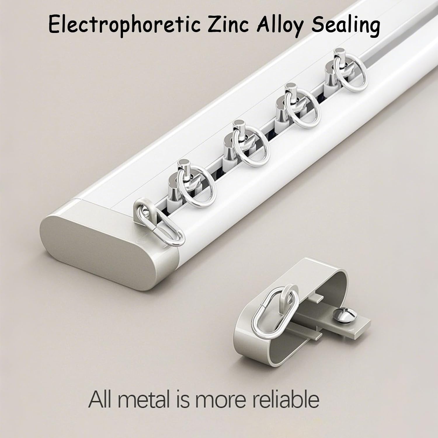 Ultra-thin Ceiling Curtain Tracks, Room Divider Ceiling Track Set, Wall-mounted/ceiling-mounted Sliding Curtain Rods, For Bay Windows, Hospitals, Living Room 3.8m/12.5FT(Top mount,200cm(6.6ft))