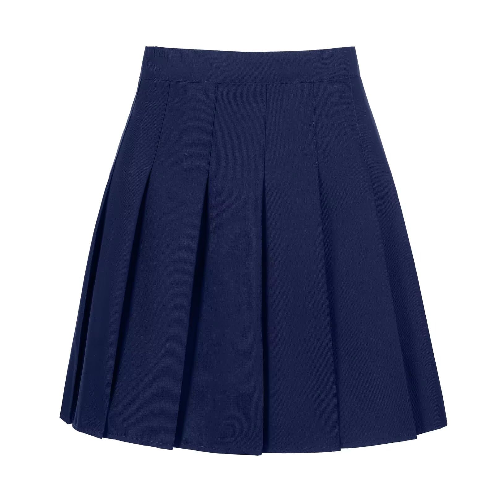Womens Girls Pleated Tennis Skirts High Waisted A-line Skirt School Uniform Athletic Golf Skorts with Shorts