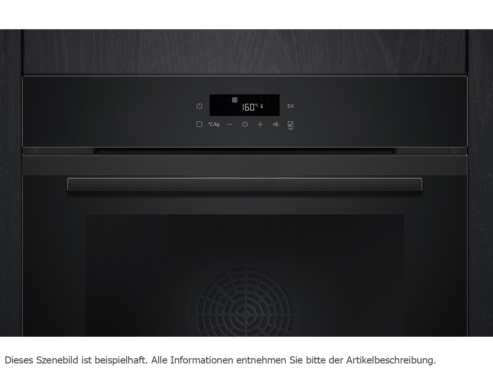 Siemens Set PQ227EA51Z Backofen Deep Black Inox HB271ABB3 + Induktionskochfeldabzug ED851BS16E