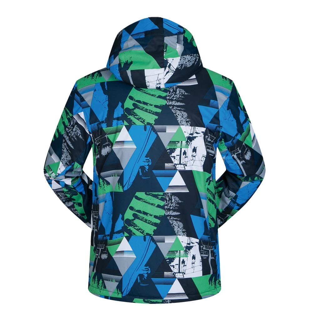 ジャケット スキー フード取り外し可能 フリース 撥水加工 XL ブルー ジャケット スキー フード取り外し可能 フリース 撥水加工 XL