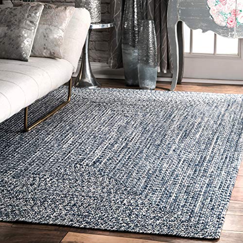 nuLOOM Lefebvre Braided Indoor/Outdoor Area Rug, 3' x 5', Light Blue