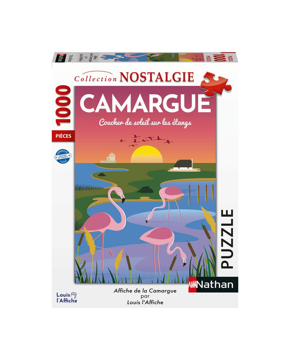 Puzzle 1000 pièces Camargue - Collection Nostalgie par Nathan