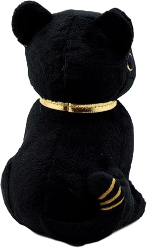 Miniatura 3 de Ebros Gift Pequeño negro y dorado egipcio clásico deidad diosa Bastet gato suave estatuilla Ubasti Bast Gods of Egipt Protector Home Cats