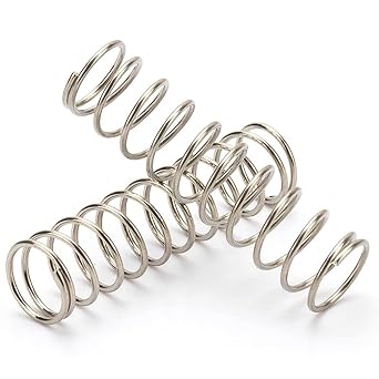 1.5x17mm Compression Spring, 1.5mm Wire Diameter, 17mm Outer Diameter, 10-50mm Free Length, Stainless Steel Coil Metal Spring, 10PCS NO.2505Length 30mm