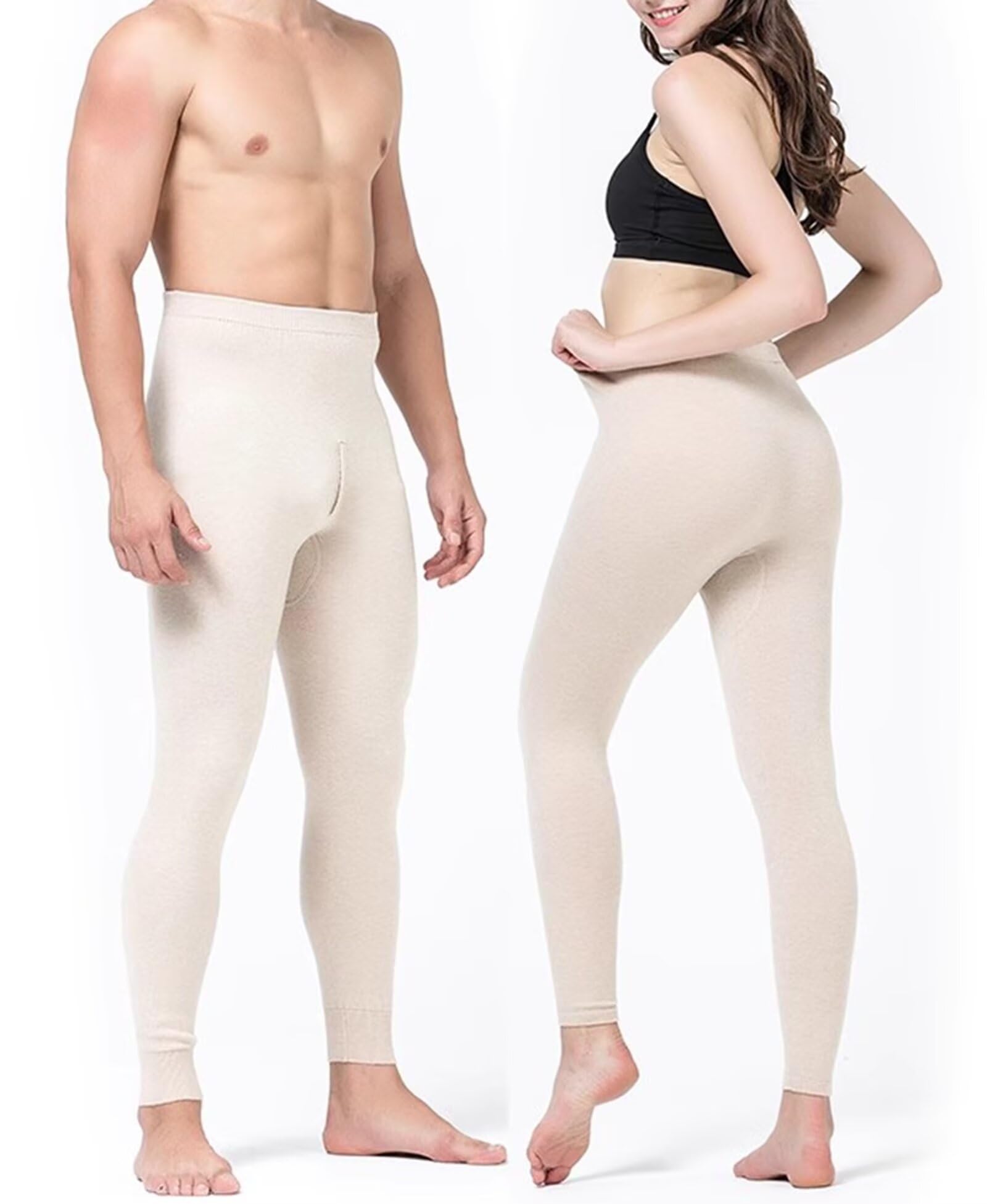 Thermal Underwear Pants Womens Mens Long Johns Bottoms Thermals Leggings 95.2% Cashmere