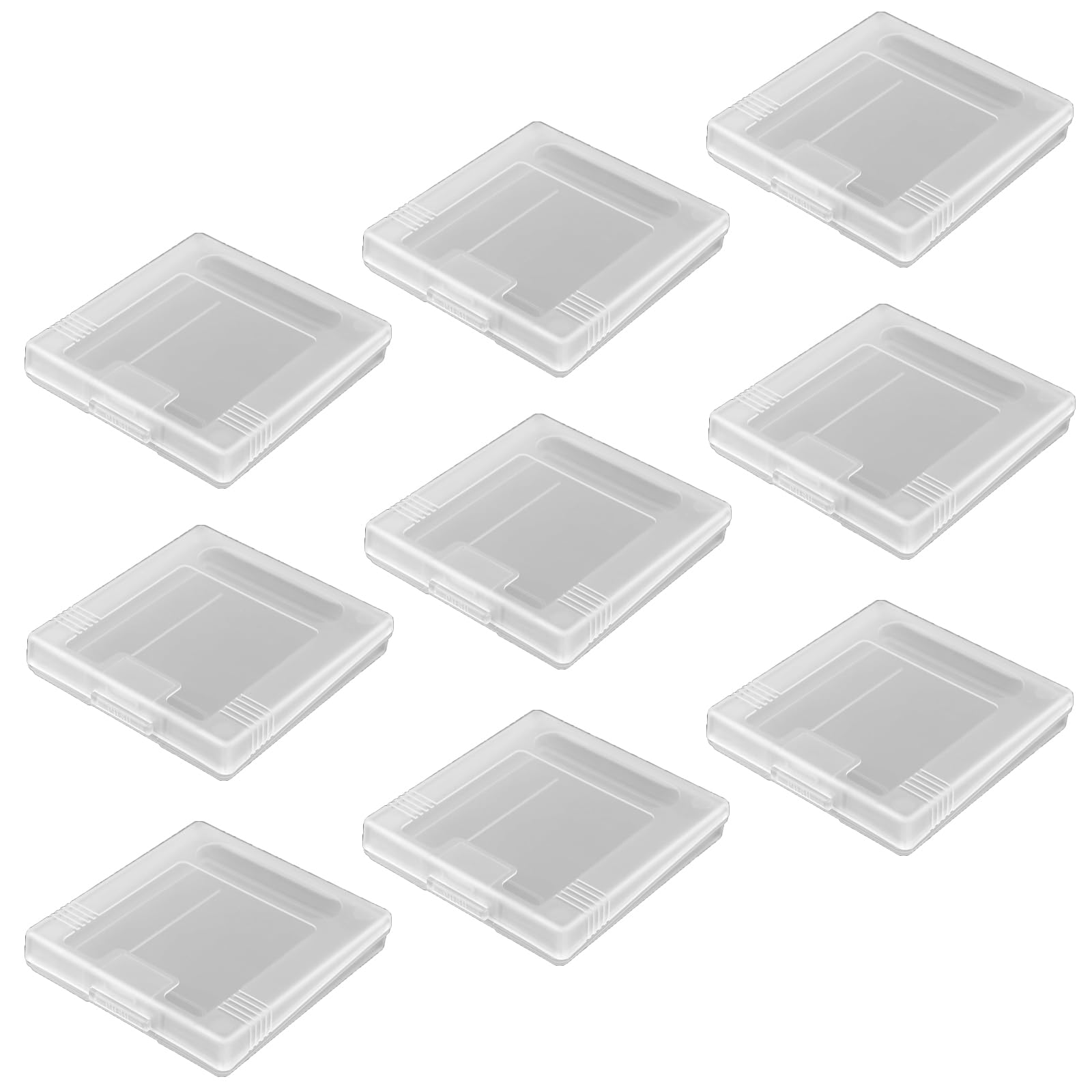 ShanBye Protective Game Cartridge Case,9 PCS Clear White Protective Game Cartridge Case Storage Box Dust Cover Storage Box Compatible with GameBoy Color GBC GB GBP
