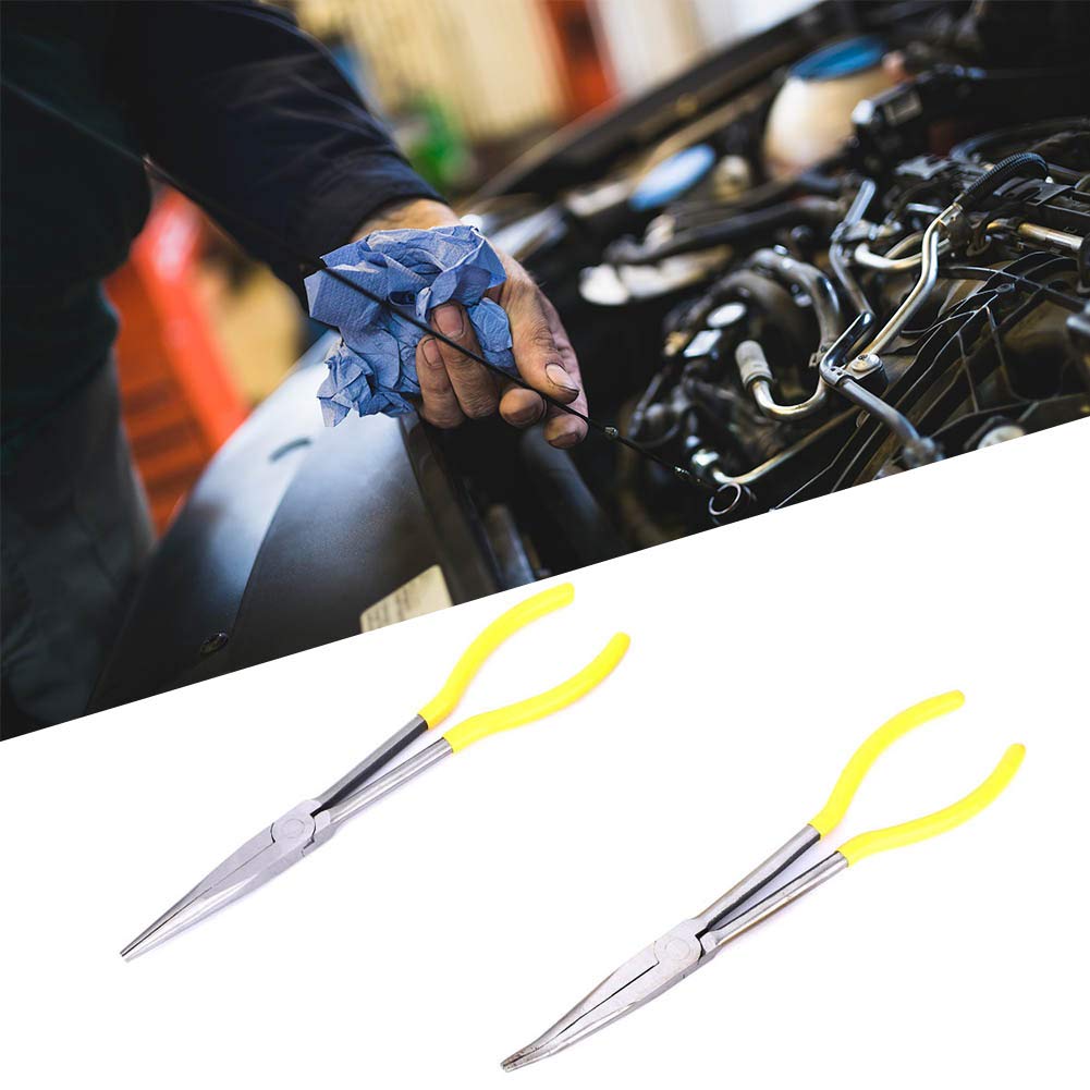 Szczypce z długim nosem 28 cm, średnica cięcia ze stali węglowej 10 mm, zestaw szczypiec dla mechaników, szczypce z długim uchwytem