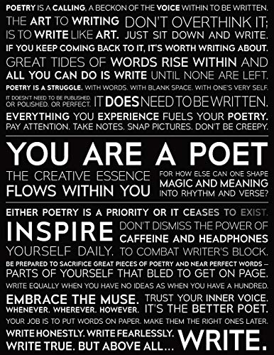Poet’s Writing Journal to Inspire Poems & Prose | The Poetry Manifesto — Blank Lined Notebook: Motivational Poetry Notebook & Gift for Poets, Writers and Authors