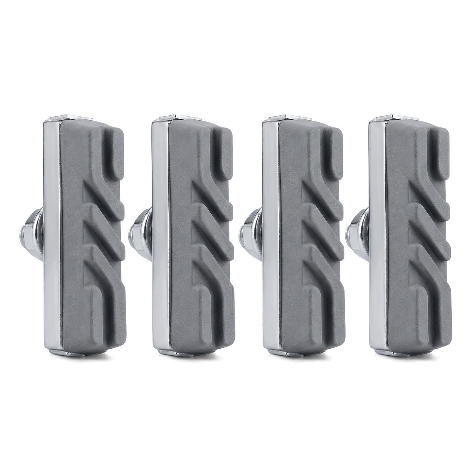 Bike Brake Pads 4 Pcs Semi-Metallic Disc Brake Pads for Tektro, Shimano, Deore MTB & Ebike – Also 2 Pairs Rubber Caliper Brake Pads for Road City Vintage Side-Pull Caliper Brakes