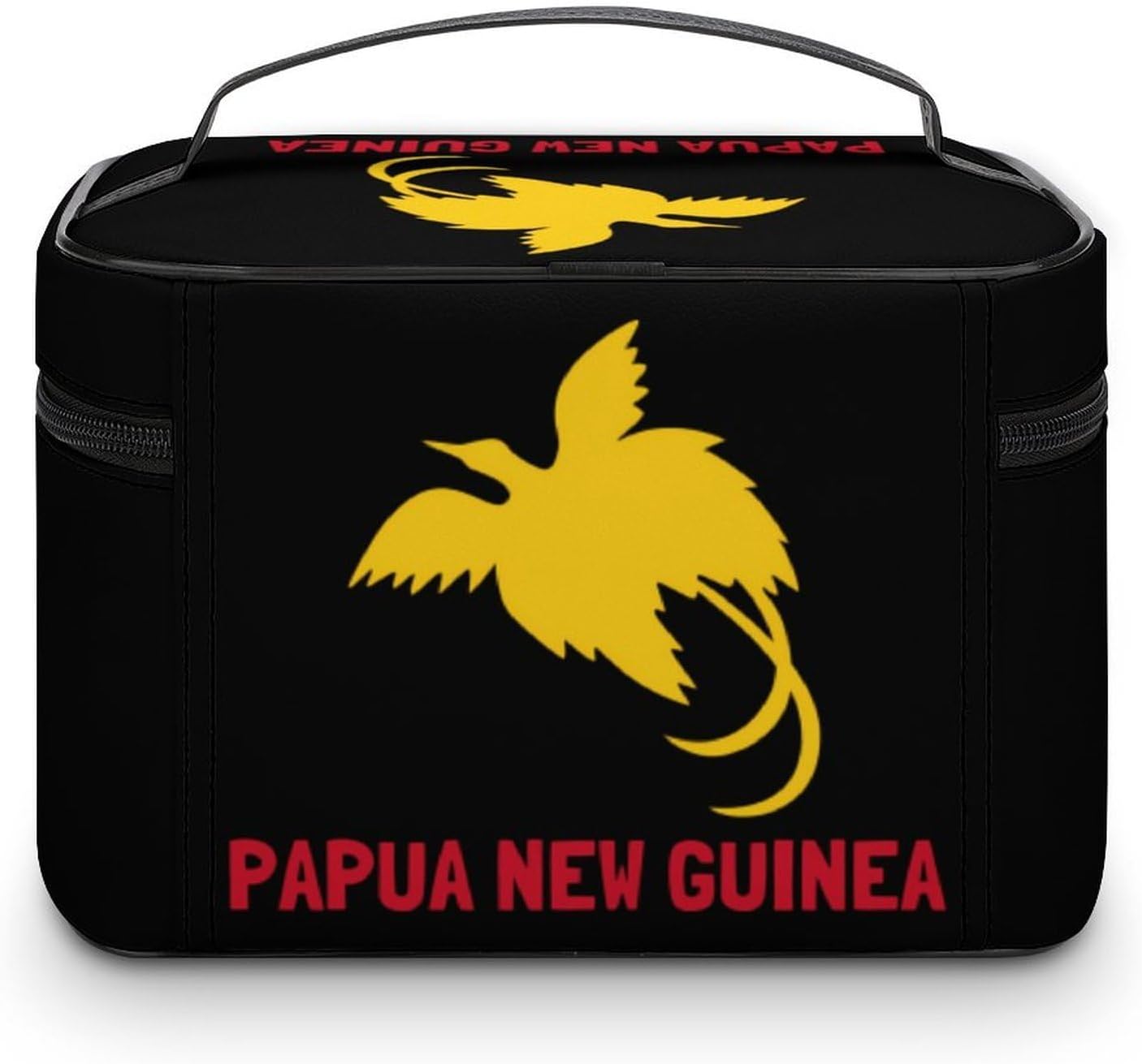 Papua New Guinea Bird Makeup Toiletry Bag Cosmetic Case Organizer | with handle and divider,large capacity,portable,travel home use