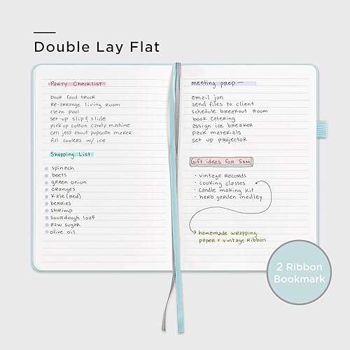 Miniatura 3 de &And Per Se Cuaderno rayado, 160 páginas, tamaño A5, de 5.7 x 8 pulgadas, cuaderno de papel grueso con rayas universitarias para escribir, cuadernos