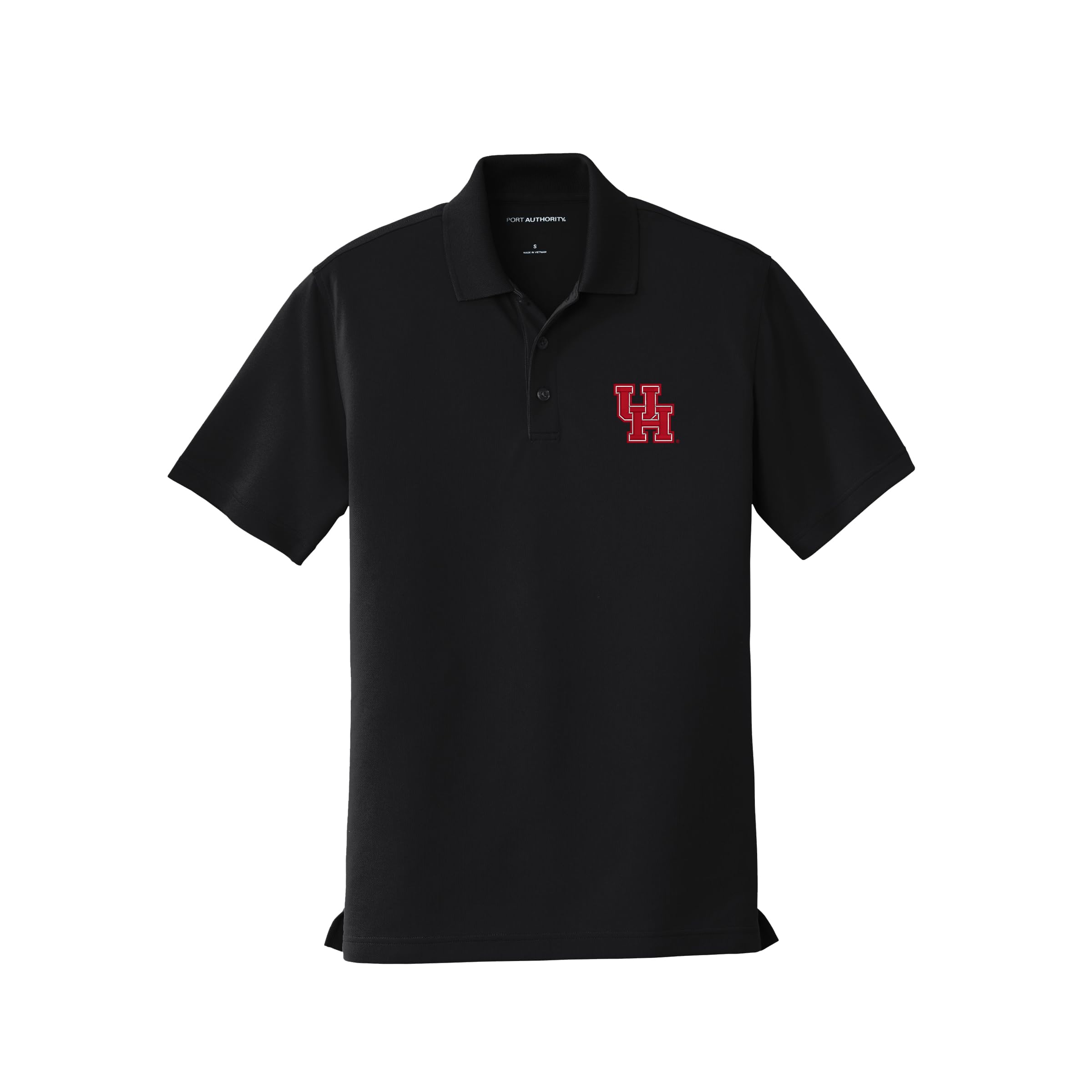 University of Houston Men's Short Sleeve Performance Polo with The UH Logo