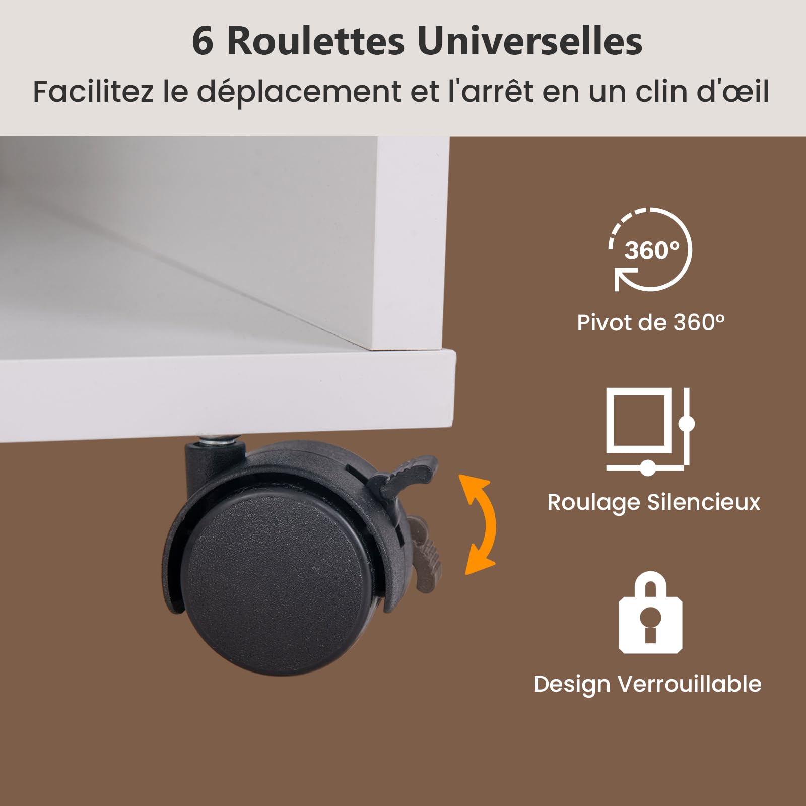 RELAX4LIFE Table de Couture Pliante - 18 Crochets, 2 Plateaux, 3 Compartiments, Tiroir, 4 roulettes Verrouillables, Table de Machine à Coudre en Bois, Meuble Couture Gain de Place pour Aiguilles Fils