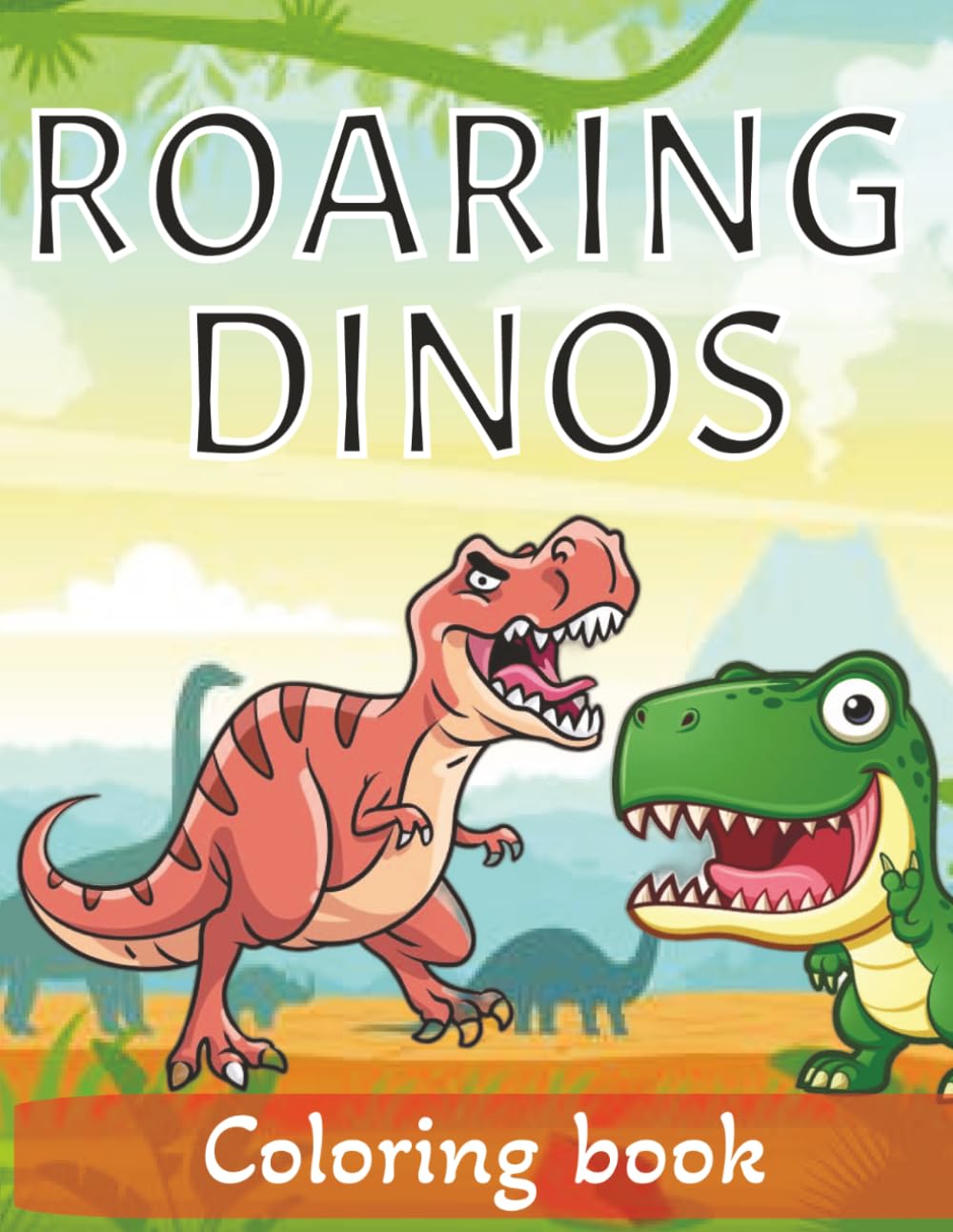 Roaring Dinos Coloring book