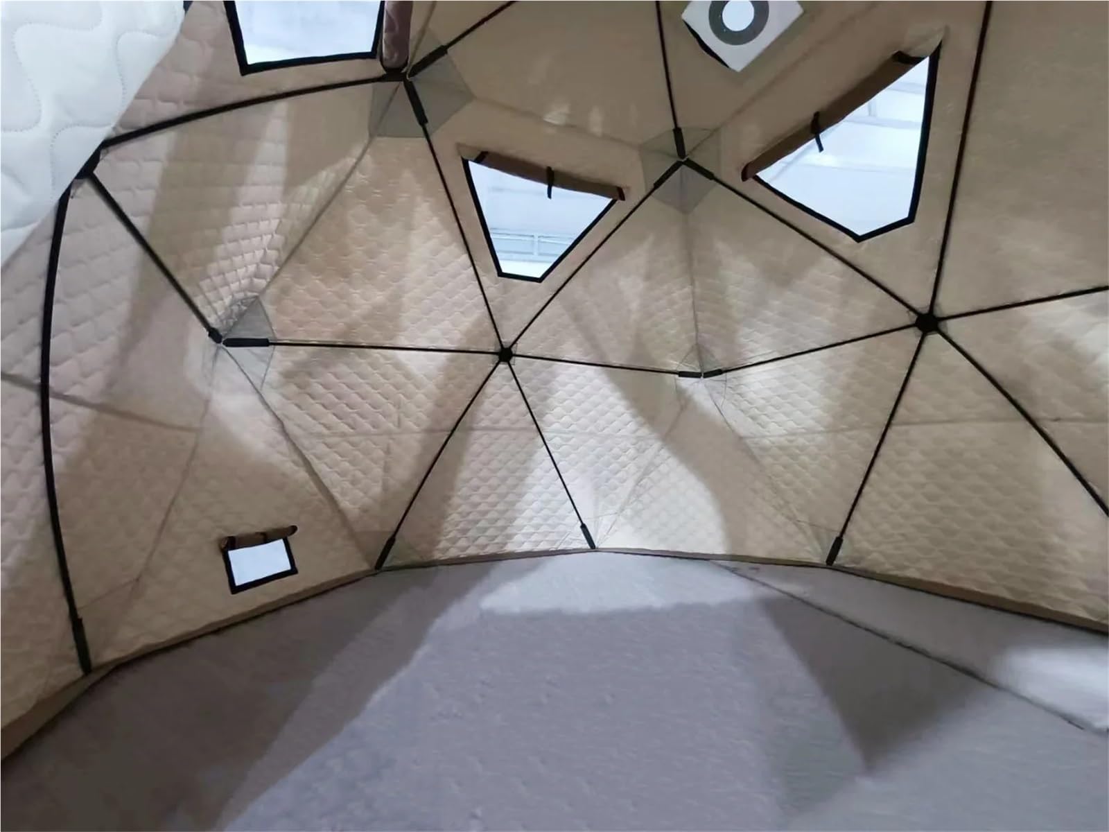 Tenda carpfishing Riparo isolato for la pesca sul ghiaccio, Tende da campeggio invernale, for 8-10 persone