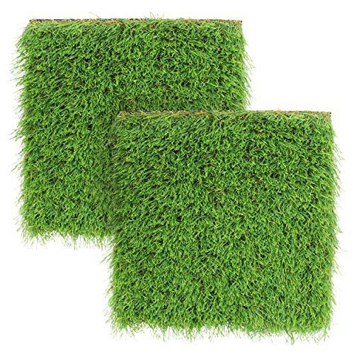 Rural365 Nesting Box Pads Artificial Turf Square 2pk - Synthetic Pads for Chicken Coop Laying Box Grass Pads 12in x 12in