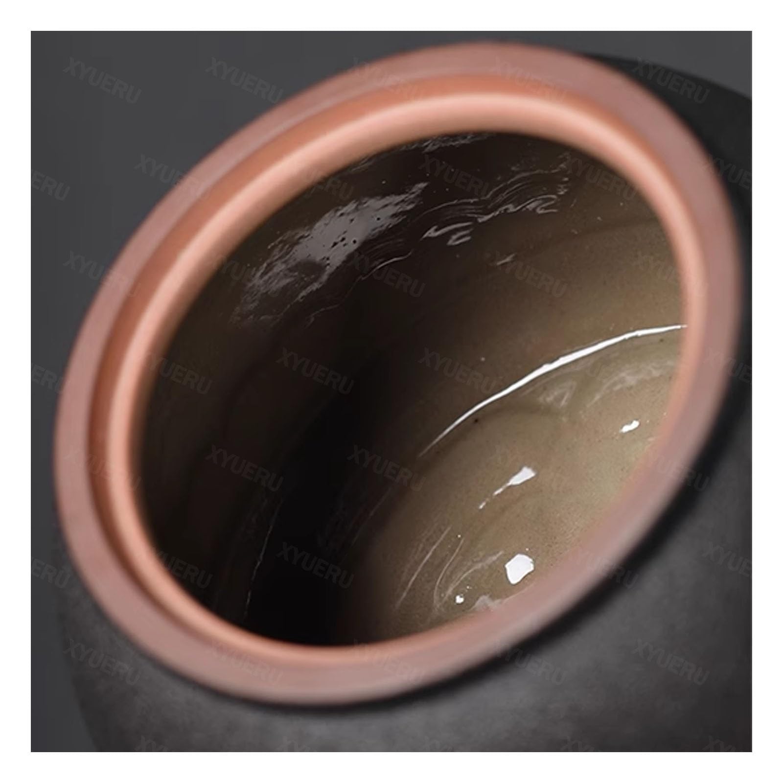 Bocal à thé en céramique avec couvercle scellé – Rangement de cuisine vintage, récipient hermétique pour l'organisation de la maison et le stockage du café