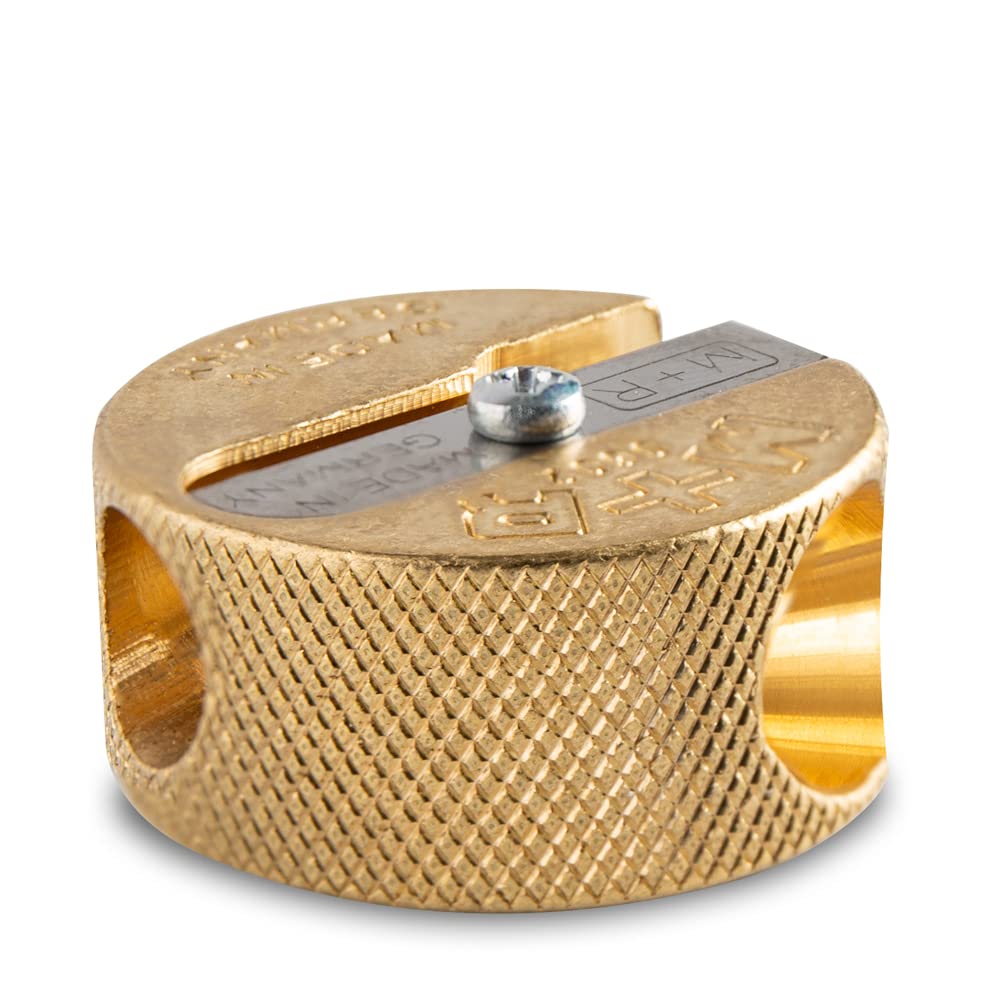Pencil sharpener, double hole (brass) round