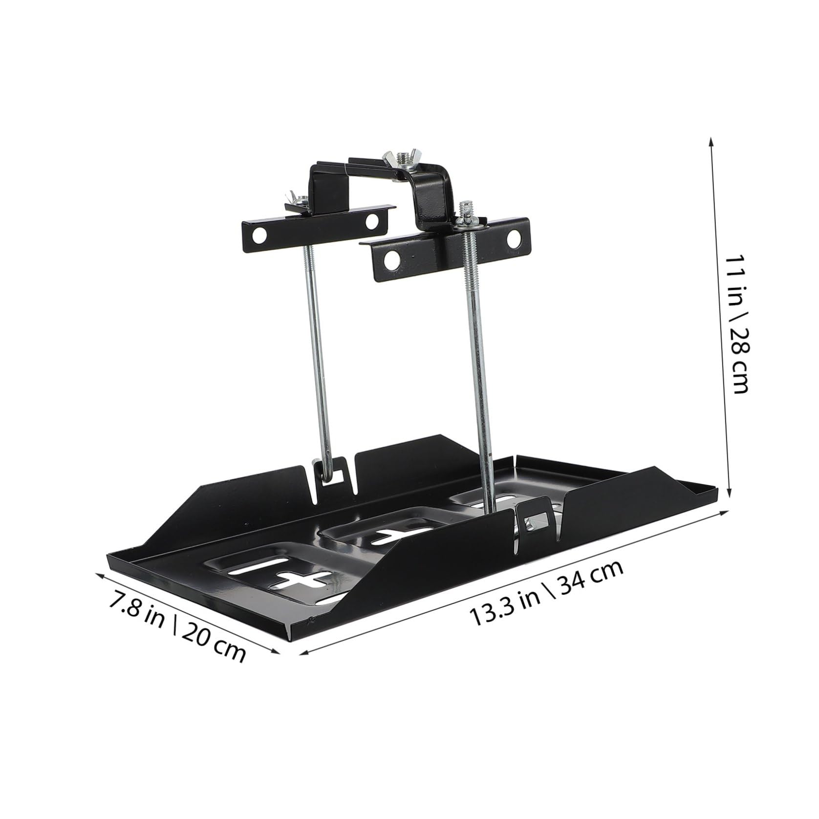 Support de Batterie Automobile Kit de Support Rangement pour Batterie de Voiture Fixation Voiture de Fixation