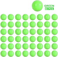 Vista 2 de 80 bolas de repuesto para juego de damas chinas, bolas acrílicas de 0.551 pulgadas para juego de agravación, juegos tradicionales de canicas (verde)