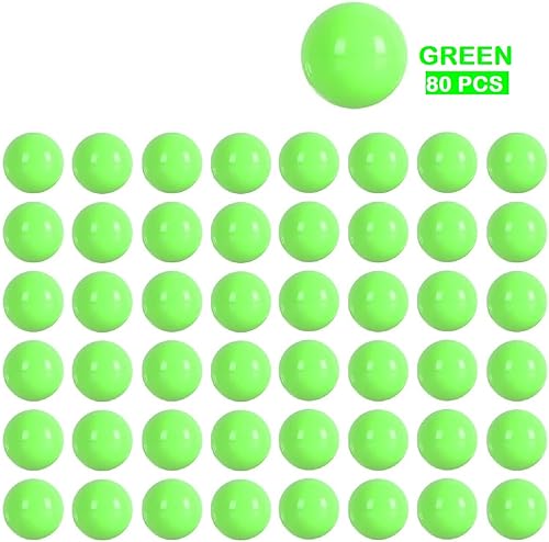 Miniatura 2 de 80 bolas de repuesto para juego de damas chinas, bolas acrílicas de 0.551 pulgadas para juego de agravación, juegos tradicionales de canicas (verde)