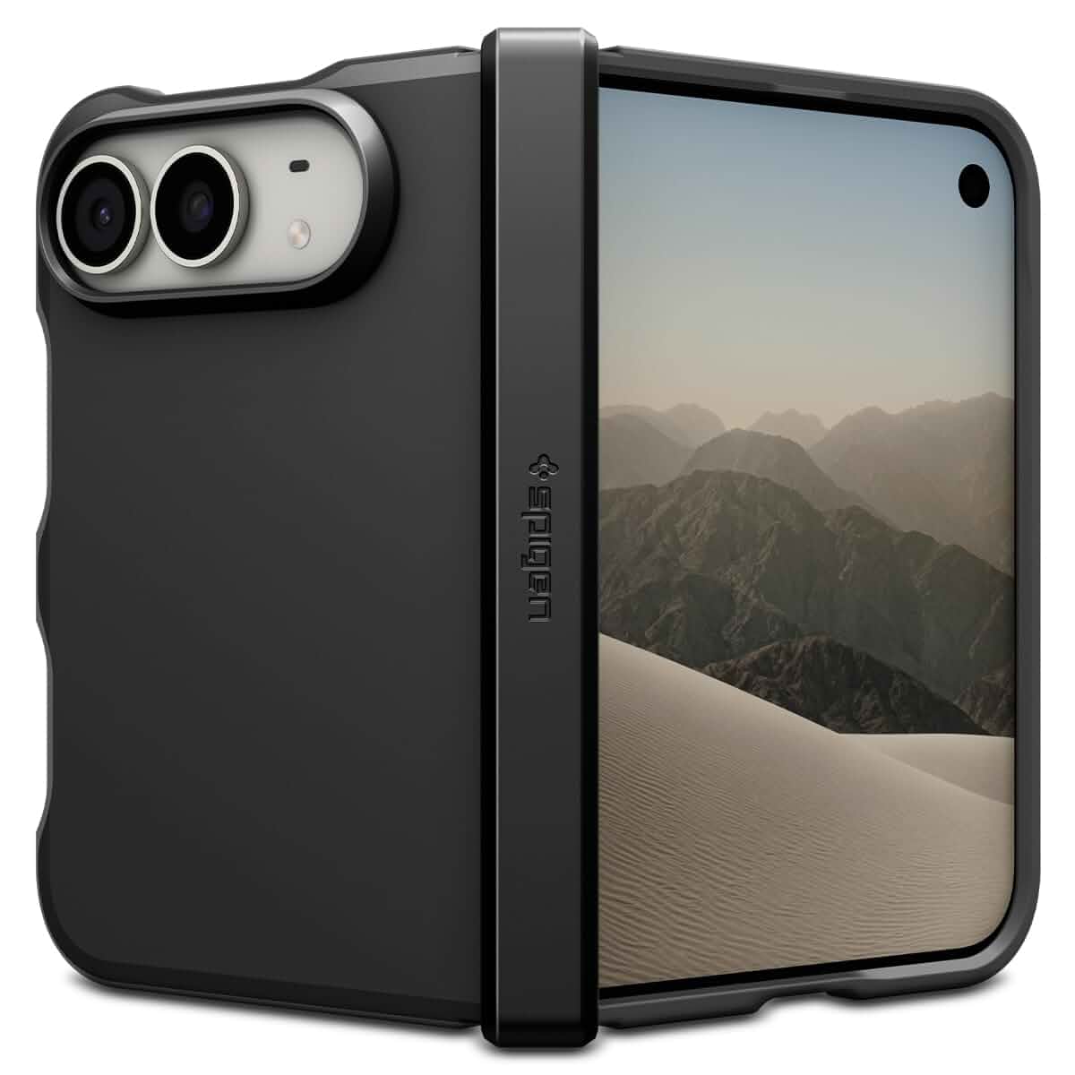 SpigenTough Armor Pro MagFit for iPhone Duo Case, Black Full Hinge Protection, Air Cushion Tech, Camera Plateau Protection, Compatible with MagSafe, Military Grade Drop Protection