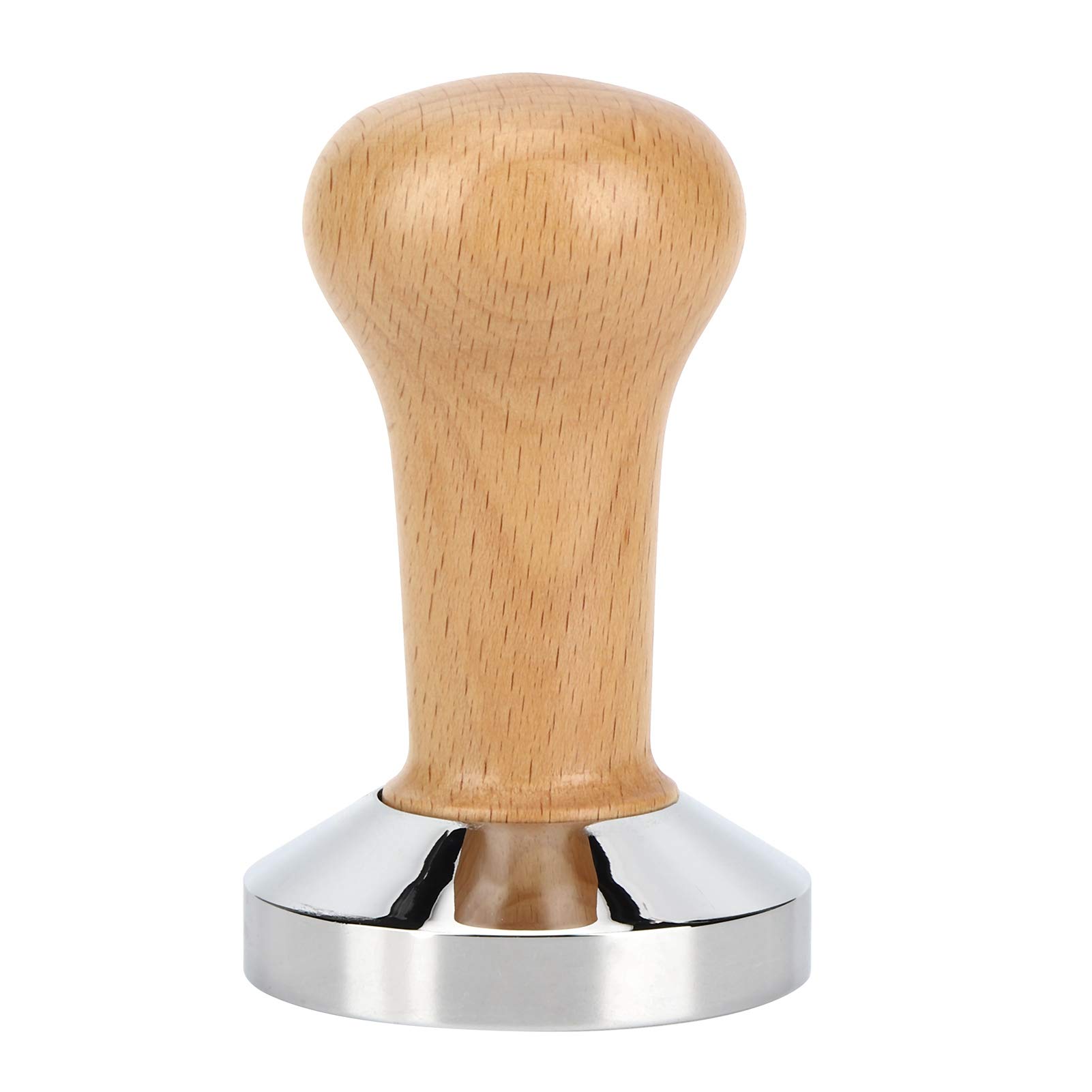 Tamper à café 58mm en acier et bois de luxe pour expresso parfait