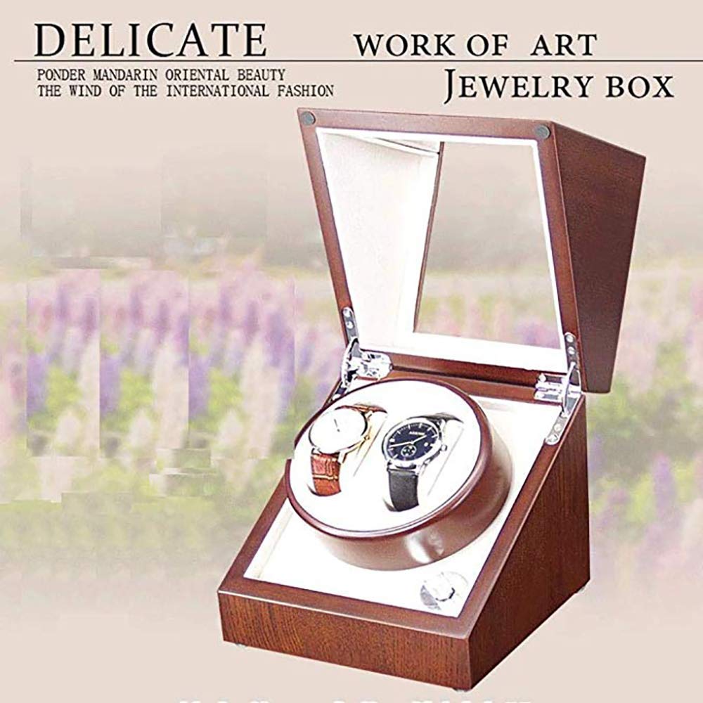 Uhrenzubehör Time Partner Uhrenbeweger für Automatikuhren Holzuhrenstreuer Geschenkbox für Männer und Frauen-B Present