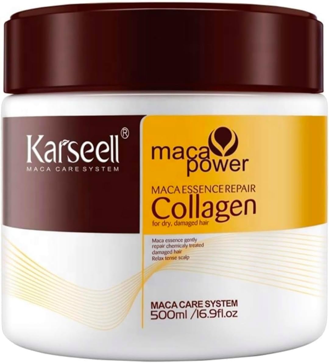 Hair Mask Karseell Collagen 16.9 OZ 500ml Deep Conditioner Coconut Oil