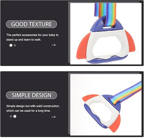 Miniatura 6 de BESPORTBLE 2 pares de anillos colgantes, dispositivo de dominadas, anillos para bebés, anillo de tracción para cama infantil, anillo de tirar de la