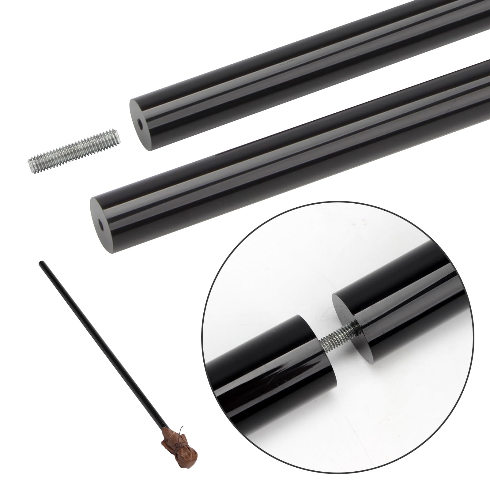 Abnehmbarer Mahl-Stick, 82,7 cm, zum Stehen von Malerhand | Falling in Art Mahl Stick Acrylstab mit Kunstleder, Künstler-Malerei, Handauflage, Werkzeug für Malerei, Skizzierzubehör