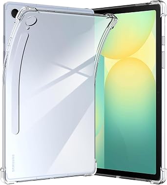 Clear Case for Samsung Galaxy Tab S10 FE Plus / S10 FE+ 13.1-Inch 2025, Flexible Transparent Soft Bumper TPU Reinforced Corner, Shockproof Cover for Tab S10fe+ Tablet SM-X620
