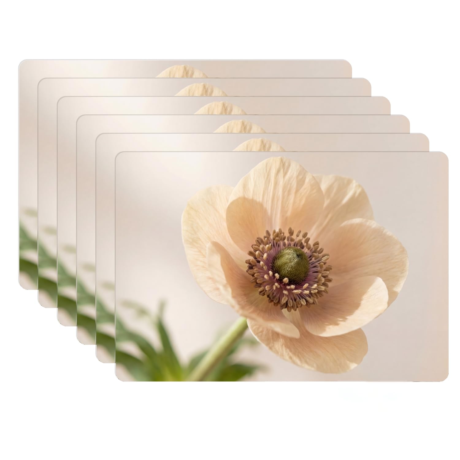 Tapis de table fleur KitchenYeah décoration minimaliste verte repas