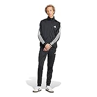 adidas Uomo Sportswear Basic 3 Stripes Tricot Tracksuit, Tuta da Allenamento