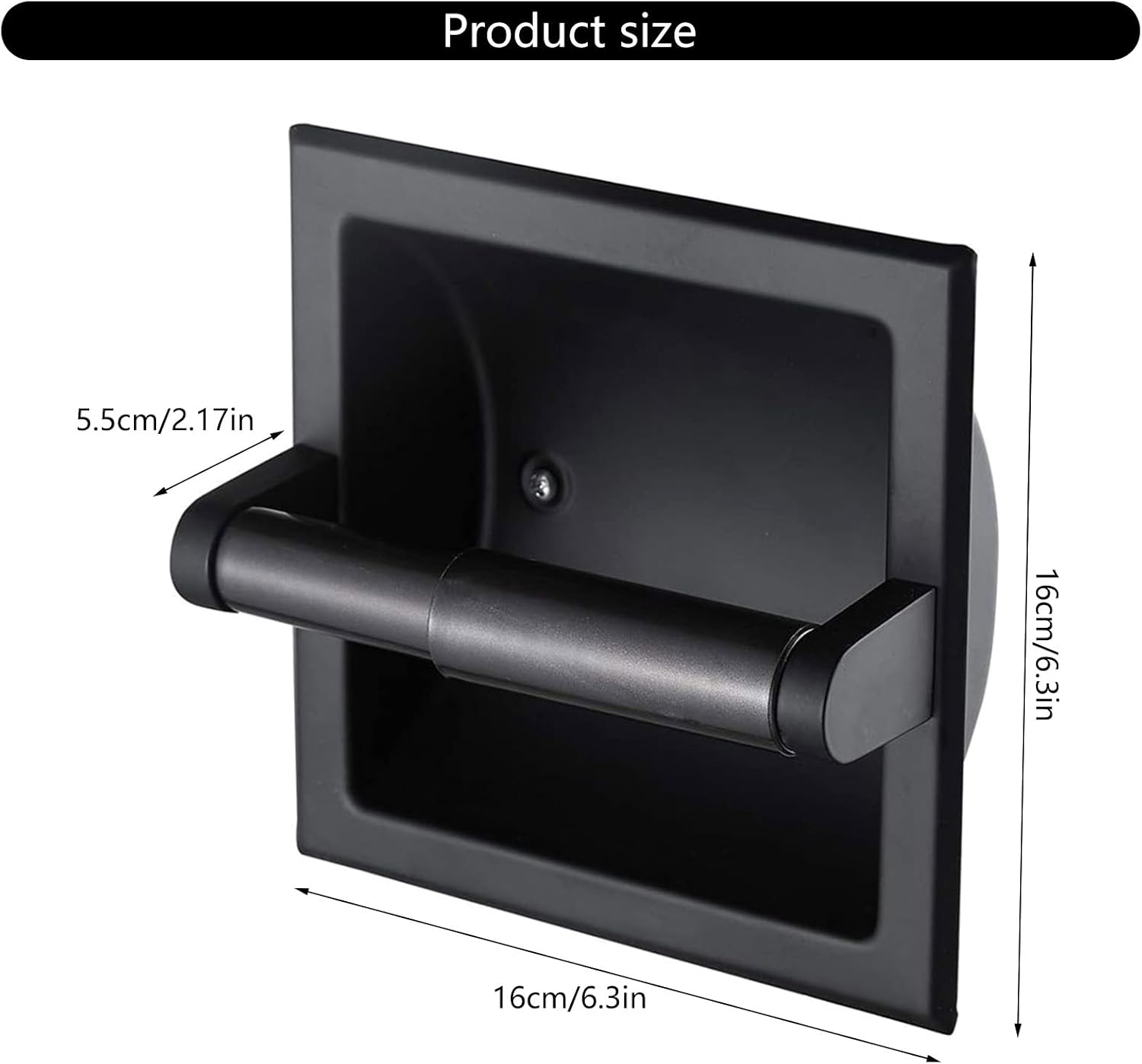 Portable Sturdy Stainless Steel Builts in Tissue Roll Dispenser Accessory for Household Decoration Daily Casual Use Tissue Roll Dispenser