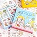 150 fogli Kawaii Cartoon Figura Scrapbook Adesivi per Ragazze, Simpatici Animali Fiore Washi Piccoli Adesivi Decorativi per Diario, Diario, Rivista Junk Journal, Calendari e Notebook