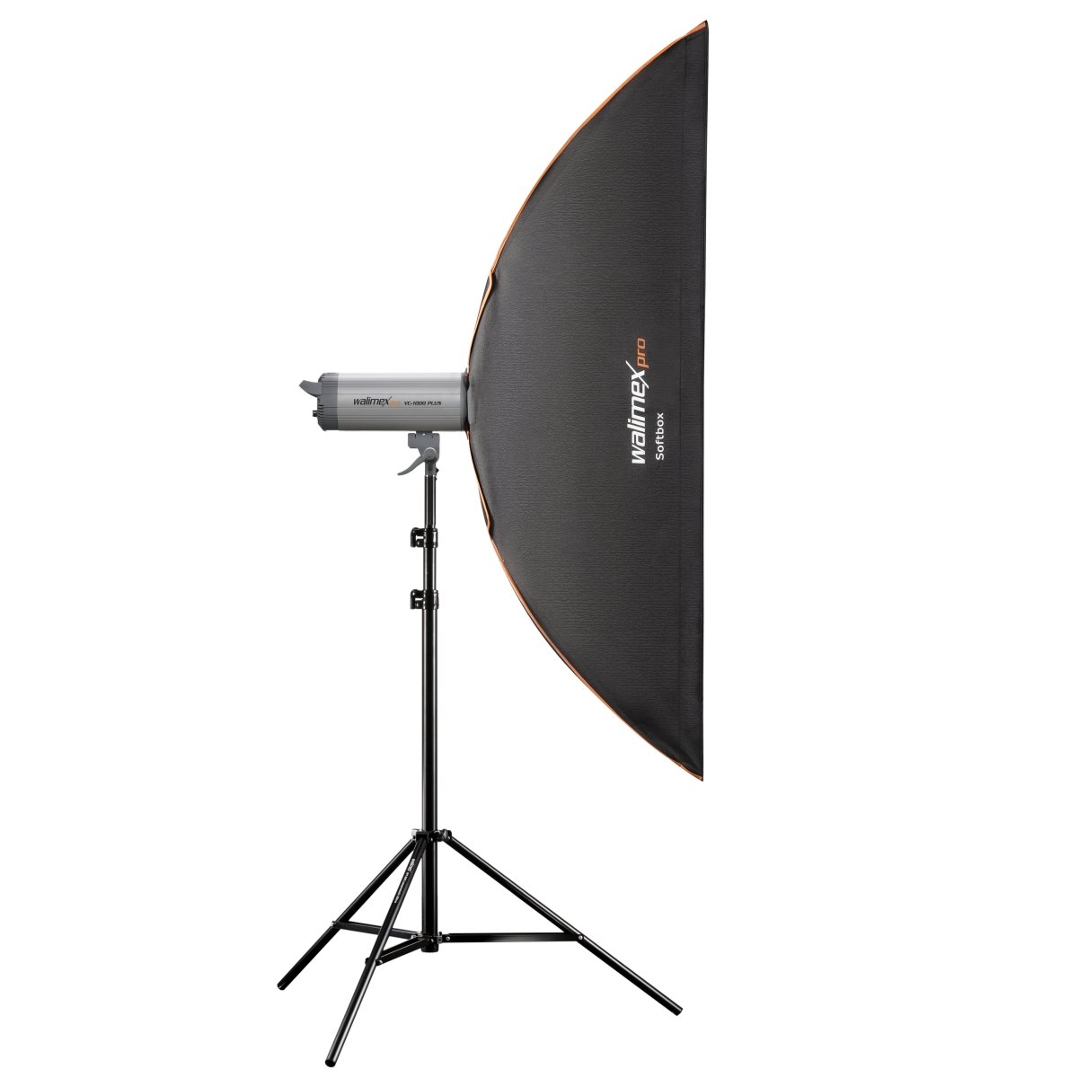 Walimex Pro Softbox Plus Boîte à lumière pour Elinchrom 25 x 150 cm Orange Line