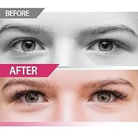 Vista 6 de Racimos de pestañas, extensión de pestañas DIY, racimos de pestañas individuales reutilizables, pestañas postizas de efecto 3D Wispy C Curl